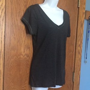 Rue 21 Charcoal Dressy T-shirt